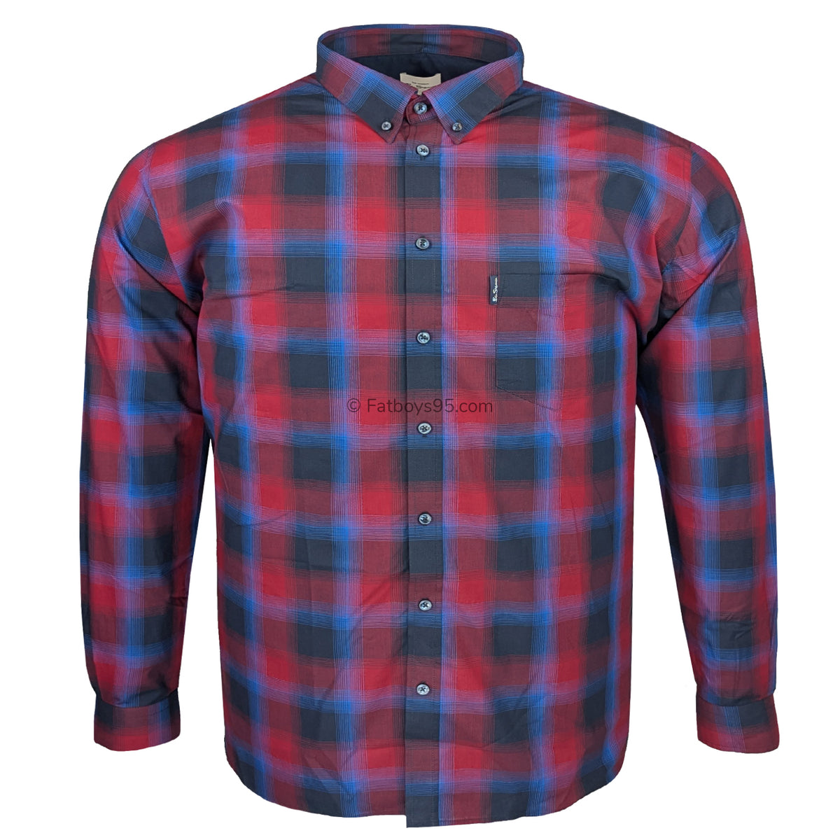 Ben Sherman L/S Shirt - 0068081IL - Red 1