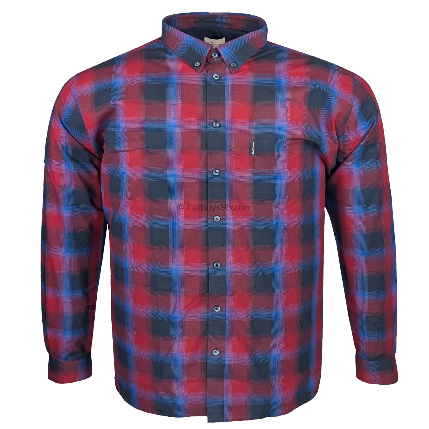 Ben Sherman L/S Shirt - 0068081IL - Red 1