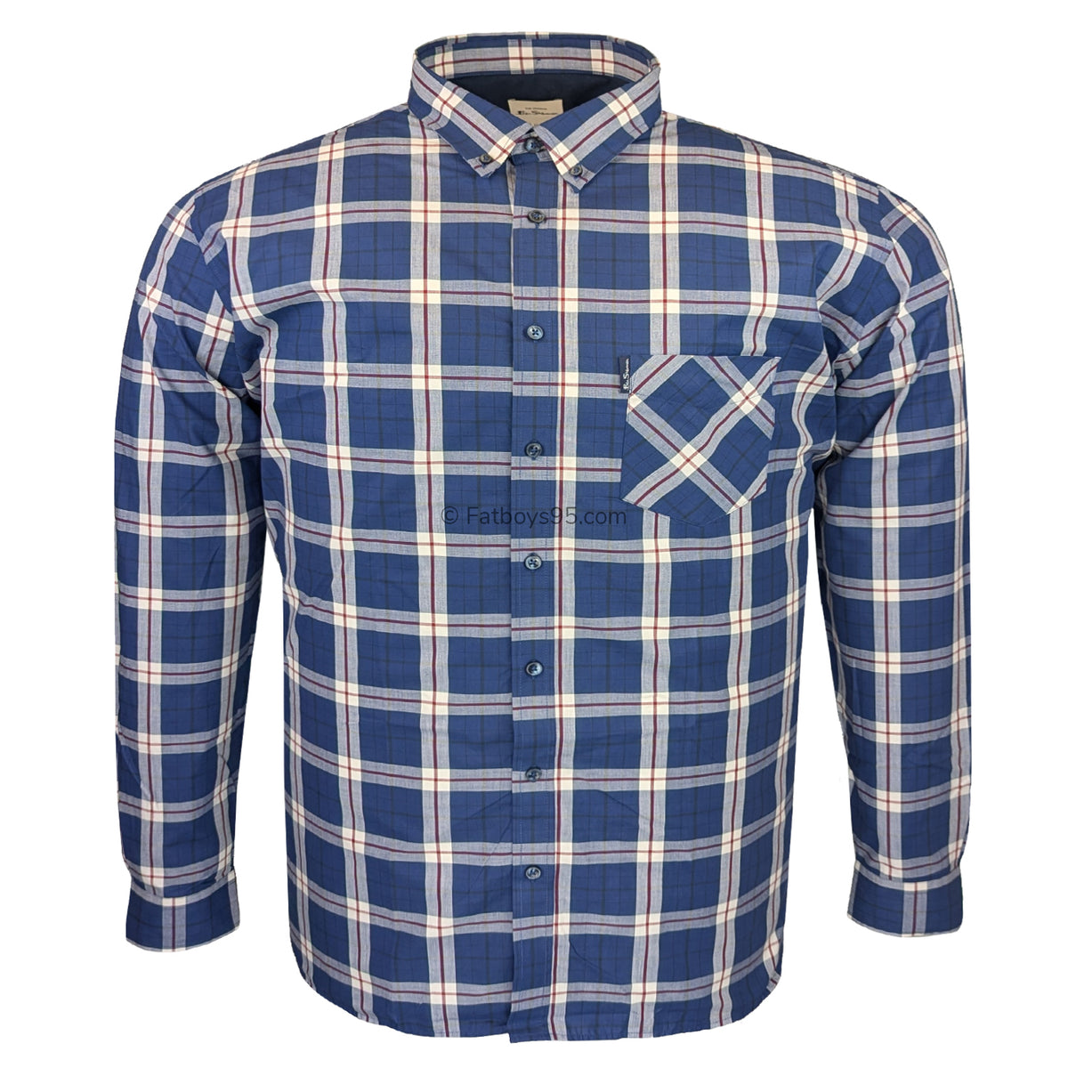 Ben Sherman L/S Shirt - 0068083IL - Royal 1