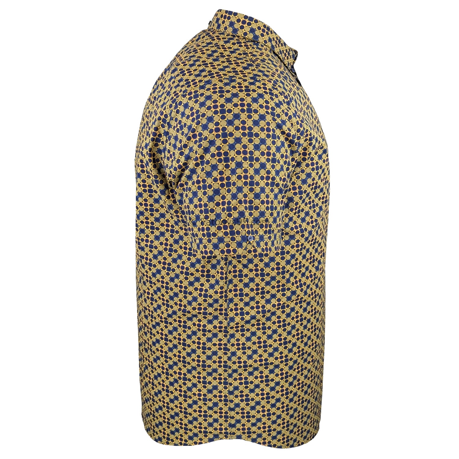 Ben Sherman S/S Geo Print Shirt - 0071110IL - Lemon 5