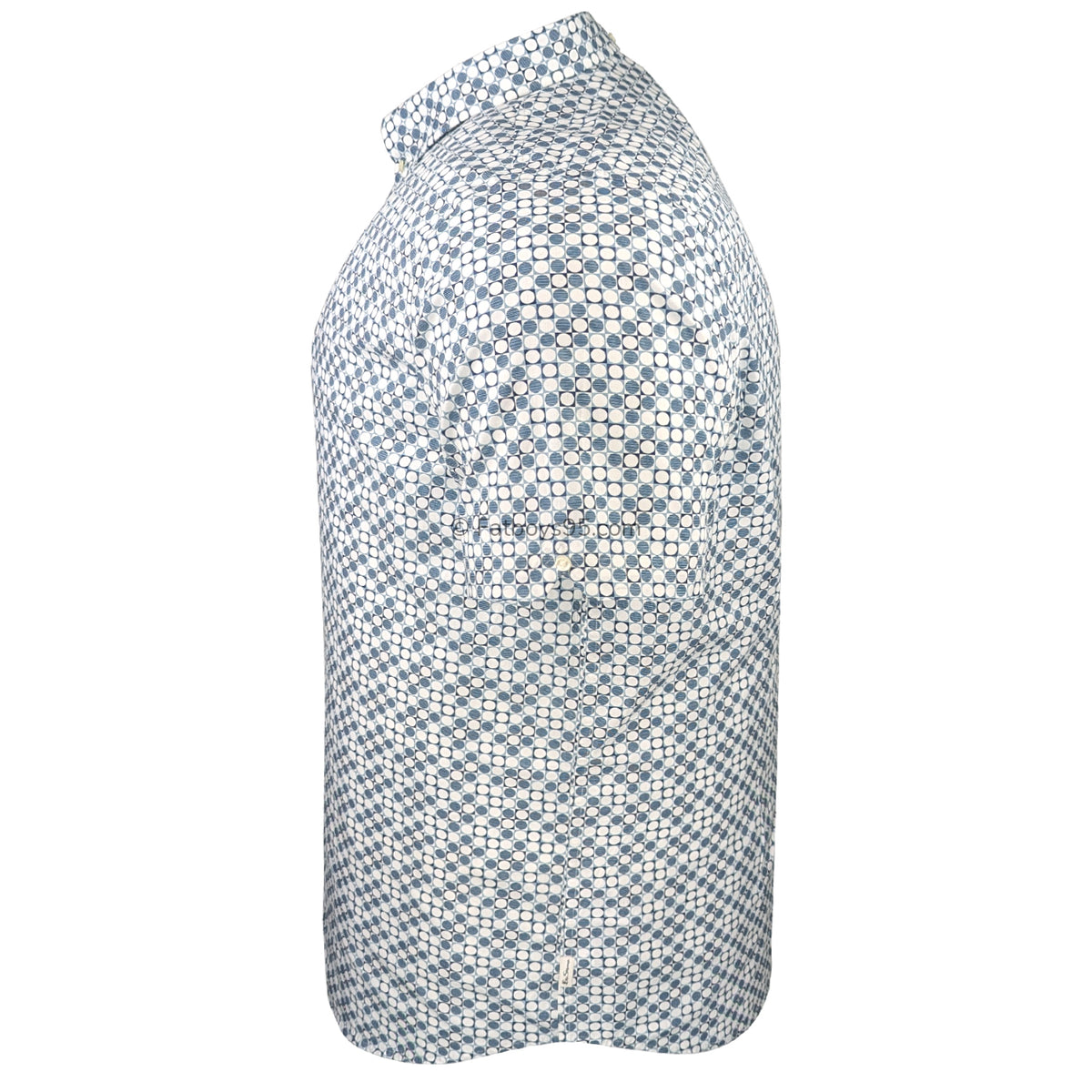 Ben Sherman S/S Geo Print Shirt - 0071110IL - Light Blue 5