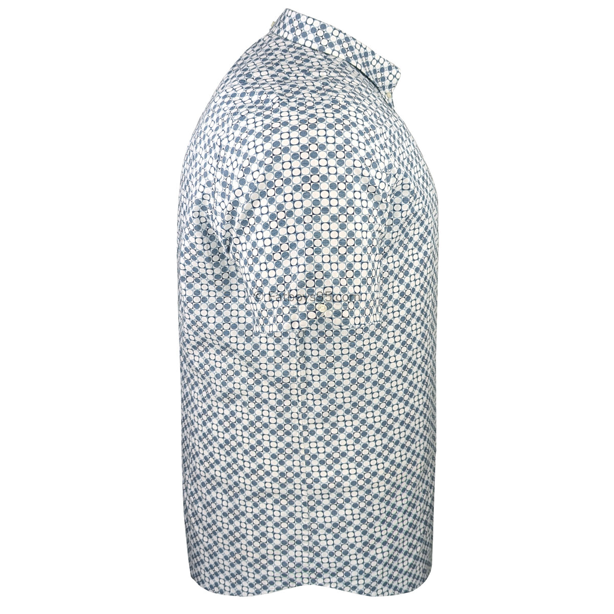 Ben Sherman S/S Geo Print Shirt - 0071110IL - Light Blue 6