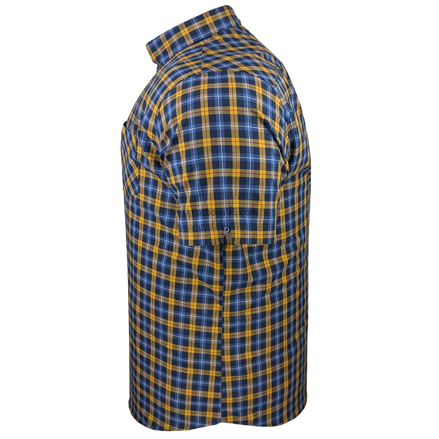 Ben Sherman S/S Gingham Check Shirt - 0071133IL - Gold 5