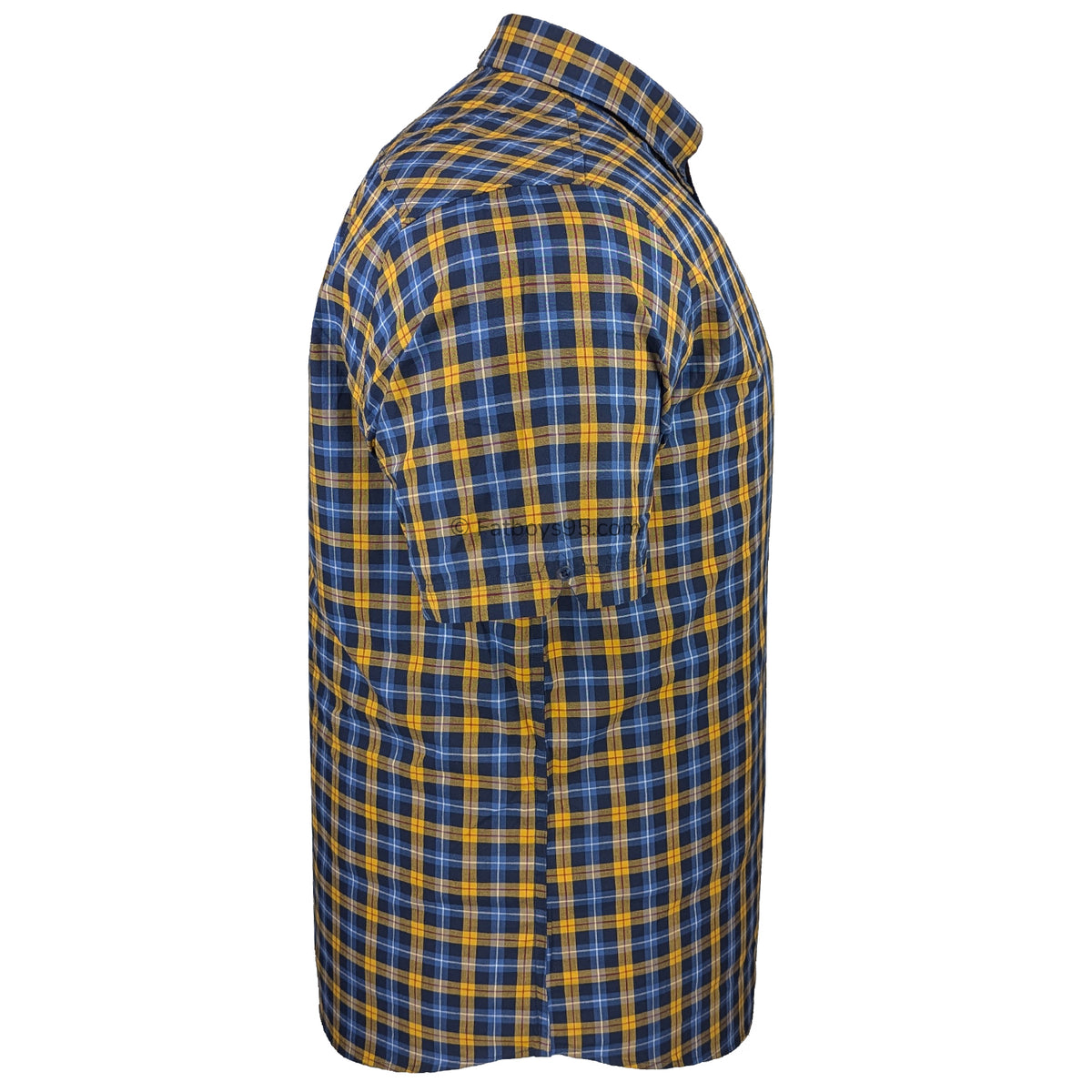 Ben Sherman S/S Gingham Check Shirt - 0071133IL - Gold 6