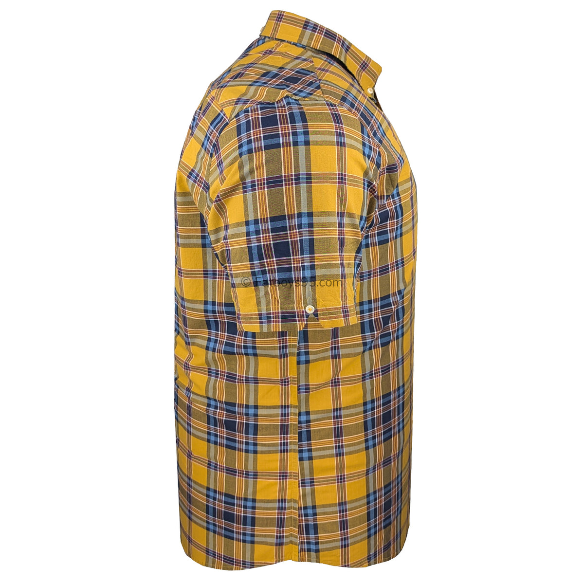 Ben Sherman S/S Classic Check Shirt - 0071135IL - Gold 6