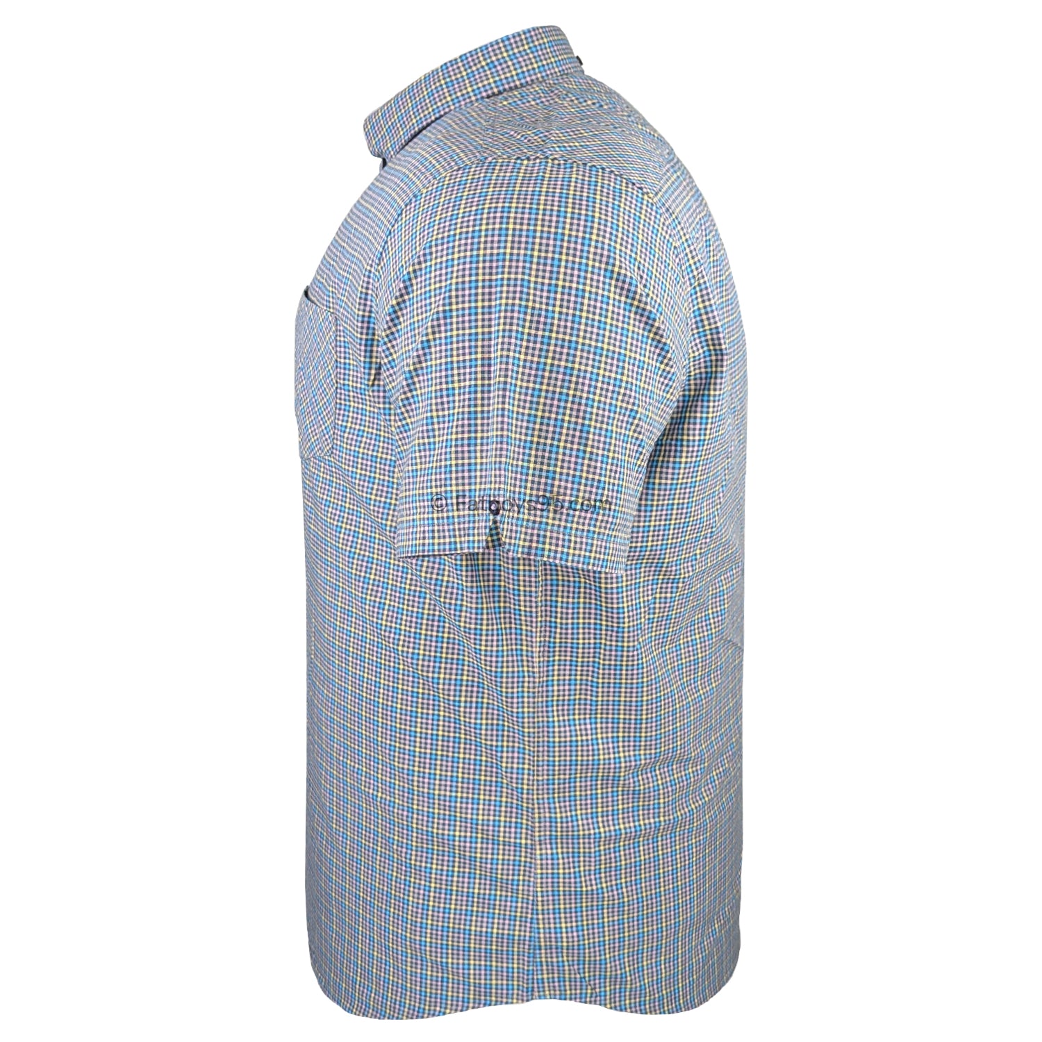 Ben Sherman S/S Mini Gingham Shirt - 0071136IL - Lilac 4