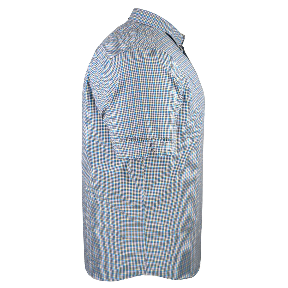 Ben Sherman S/S Mini Gingham Shirt - 0071136IL - Lilac 5