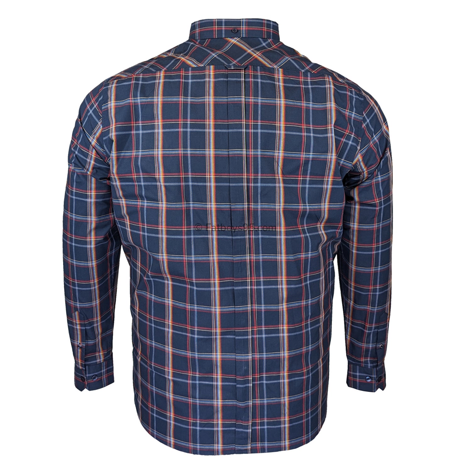 Ben Sherman Linear Check L/S Shirt - 0074140IL - Dark Navy 3