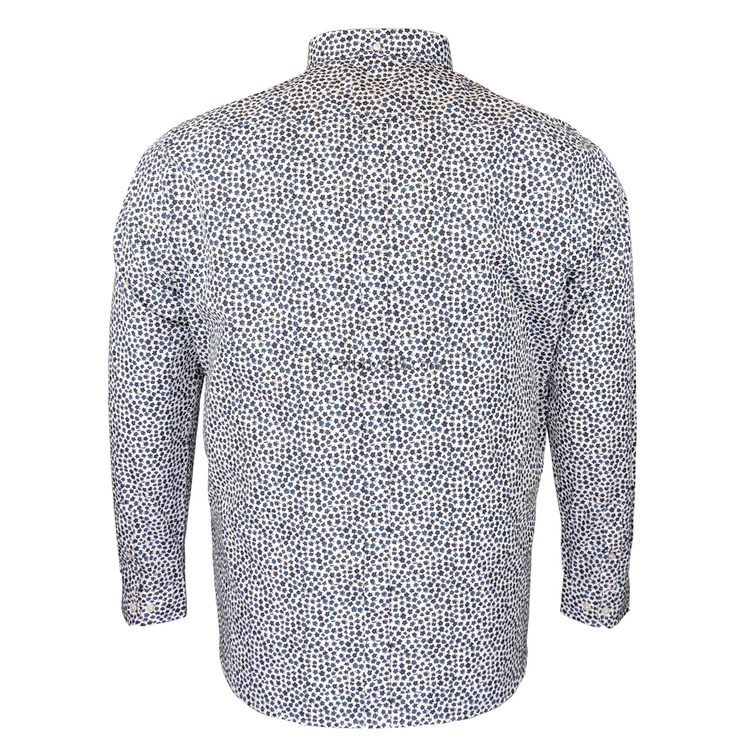 Ben Sherman Ditsy Floral L/S Shirt - 0074169IL - Snow White 3