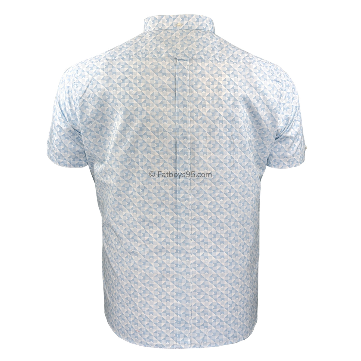 Ben Sherman Optic Geo Print S/S Shirt - 0075907IL - Snow White 3