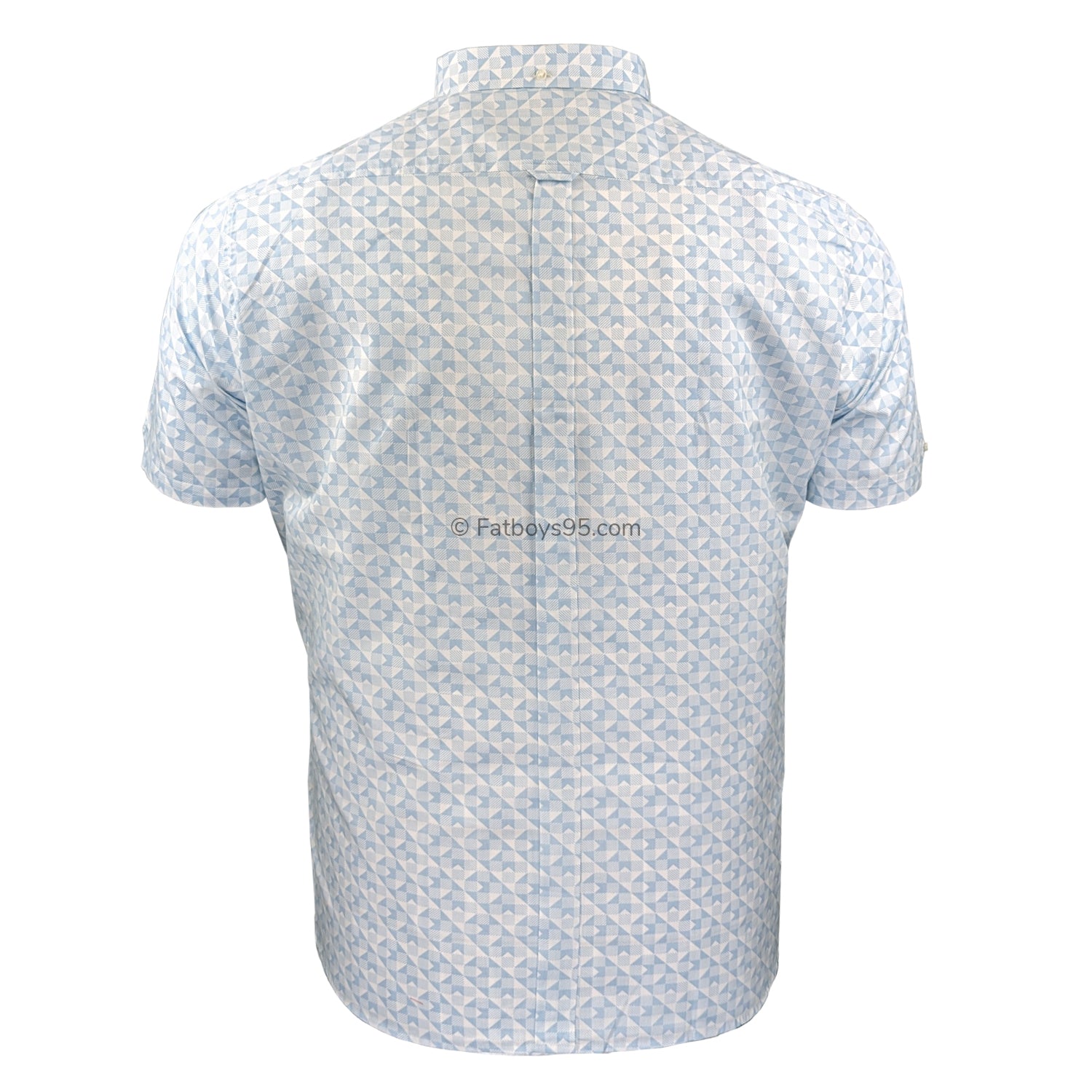 Ben Sherman Optic Geo Print S/S Shirt - 0075907IL - Snow White 3