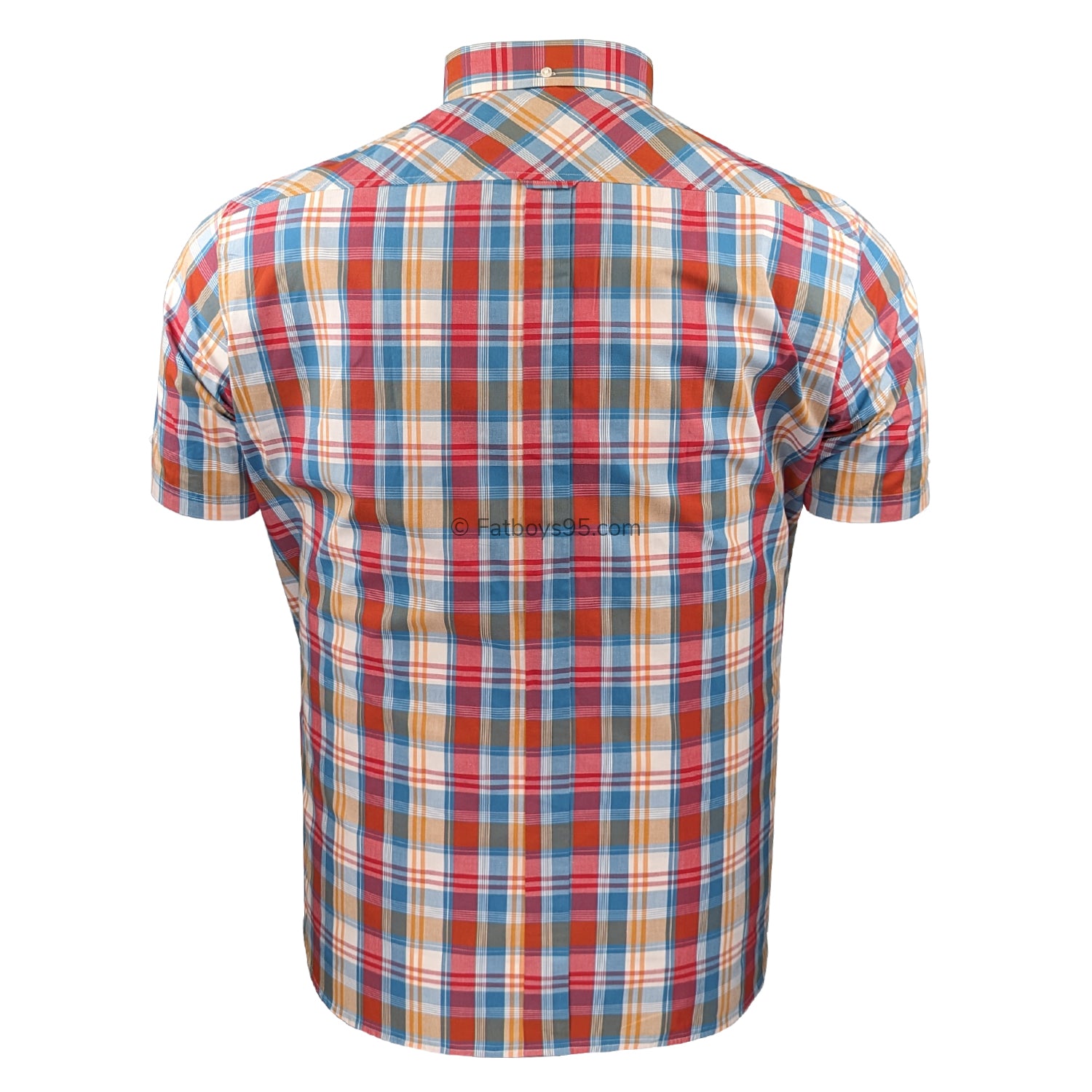 Ben Sherman Gingham Overcheck - 0075937IL - Kingfisher 4