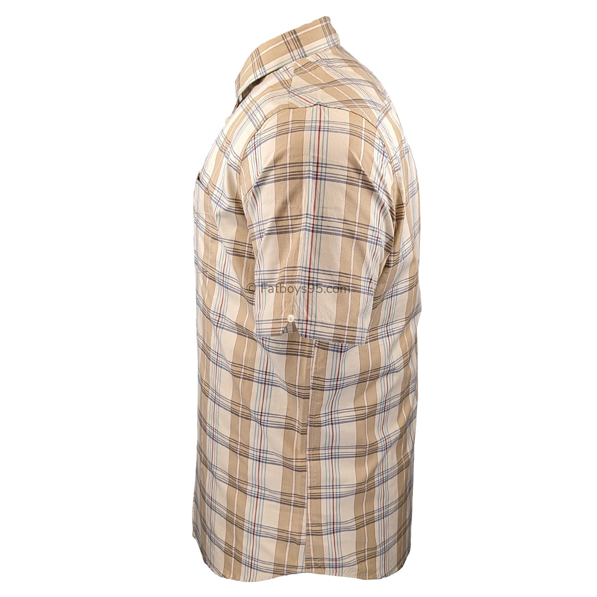 Ben Sherman Irregular Check S/S Shirt - 0075939IL - Sand 4