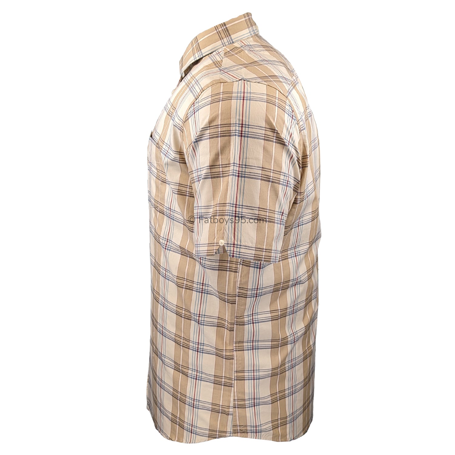 Ben Sherman Irregular Check S/S Shirt - 0075939IL - Sand 4