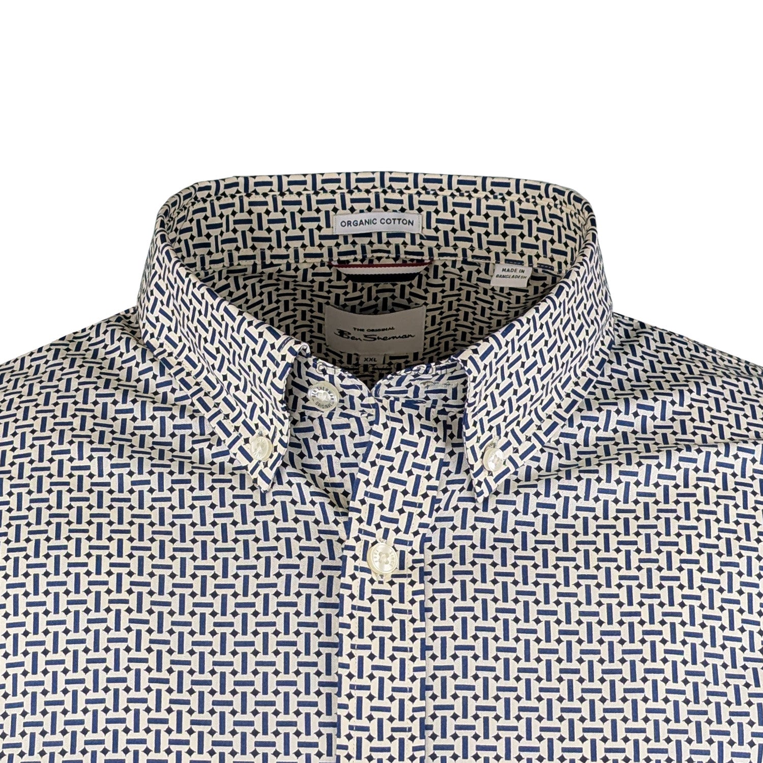 Ben Sherman L/S Shirt - 0077818IL - Fog 2