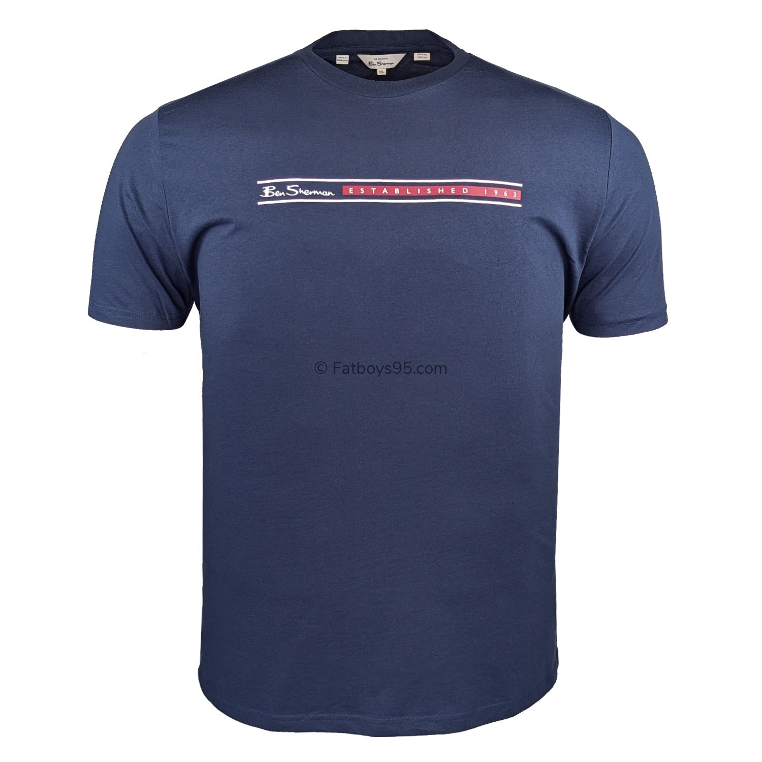 Ben Sherman Core Stripe Tee - 0078211IL - Dark Navy 1