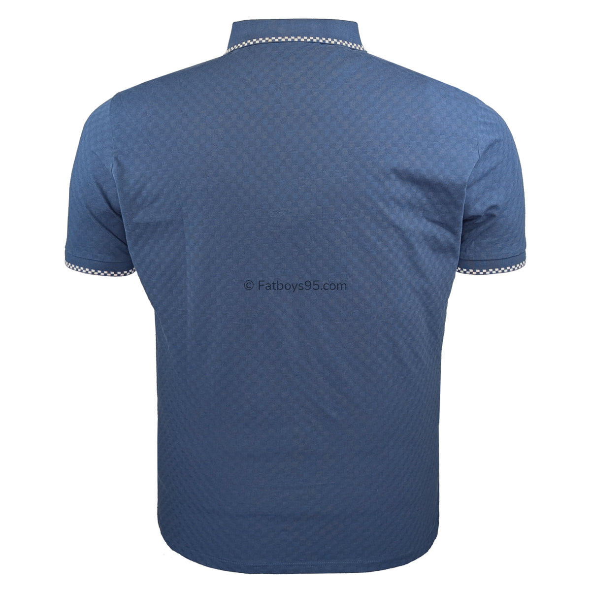 Ben Sherman Chequerboard Texture Polo - 1012403IL - Indigo 4
