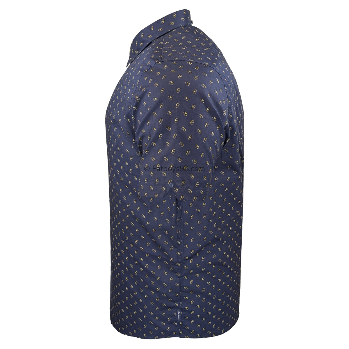 Ben Sherman Stipple Print S/S Shirt - 1012427IL - Dark Navy 5