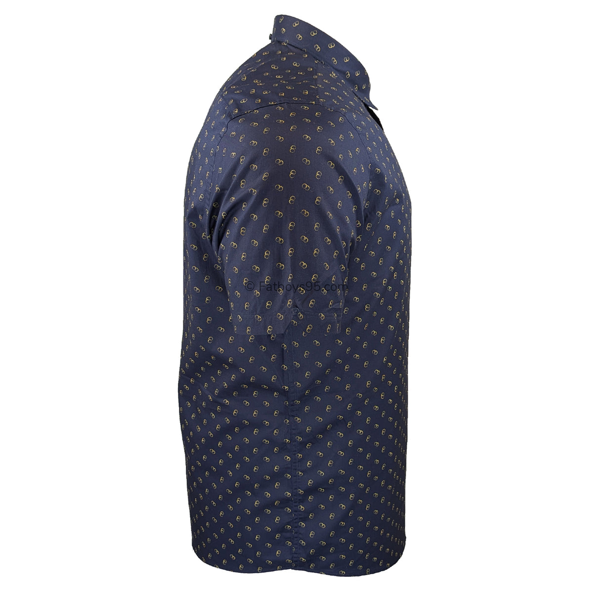 Ben Sherman Stipple Print S/S Shirt - 1012427IL - Dark Navy 6