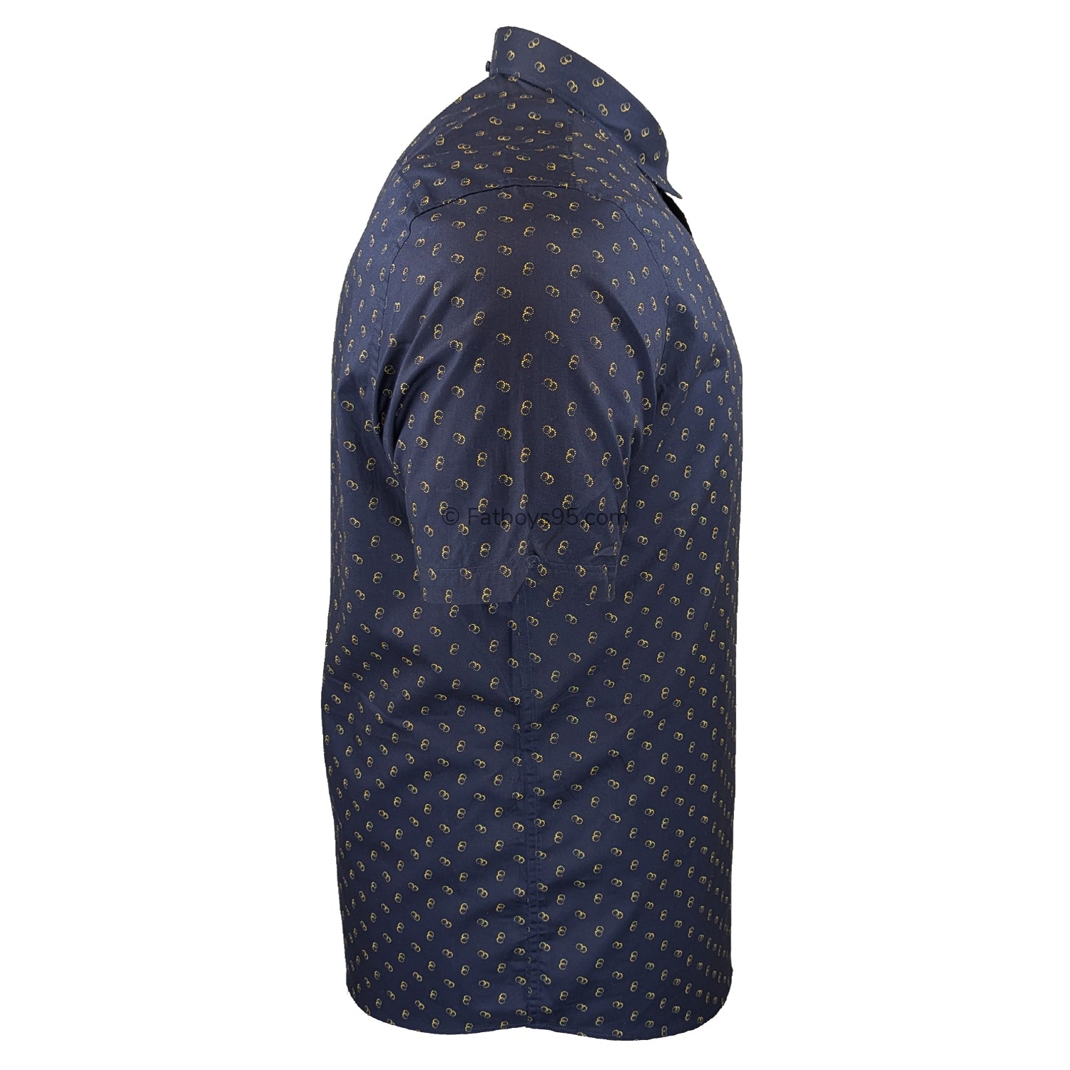 Ben Sherman Stipple Print S/S Shirt - 1012427IL - Dark Navy 6