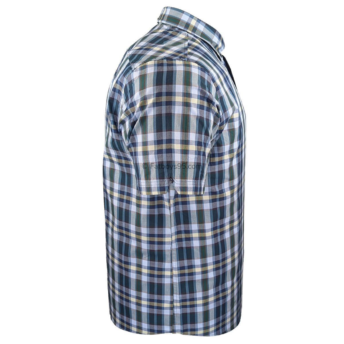 Ben Sherman Irregular Check S/S Shirt - 1012457IL - Dark Green 6