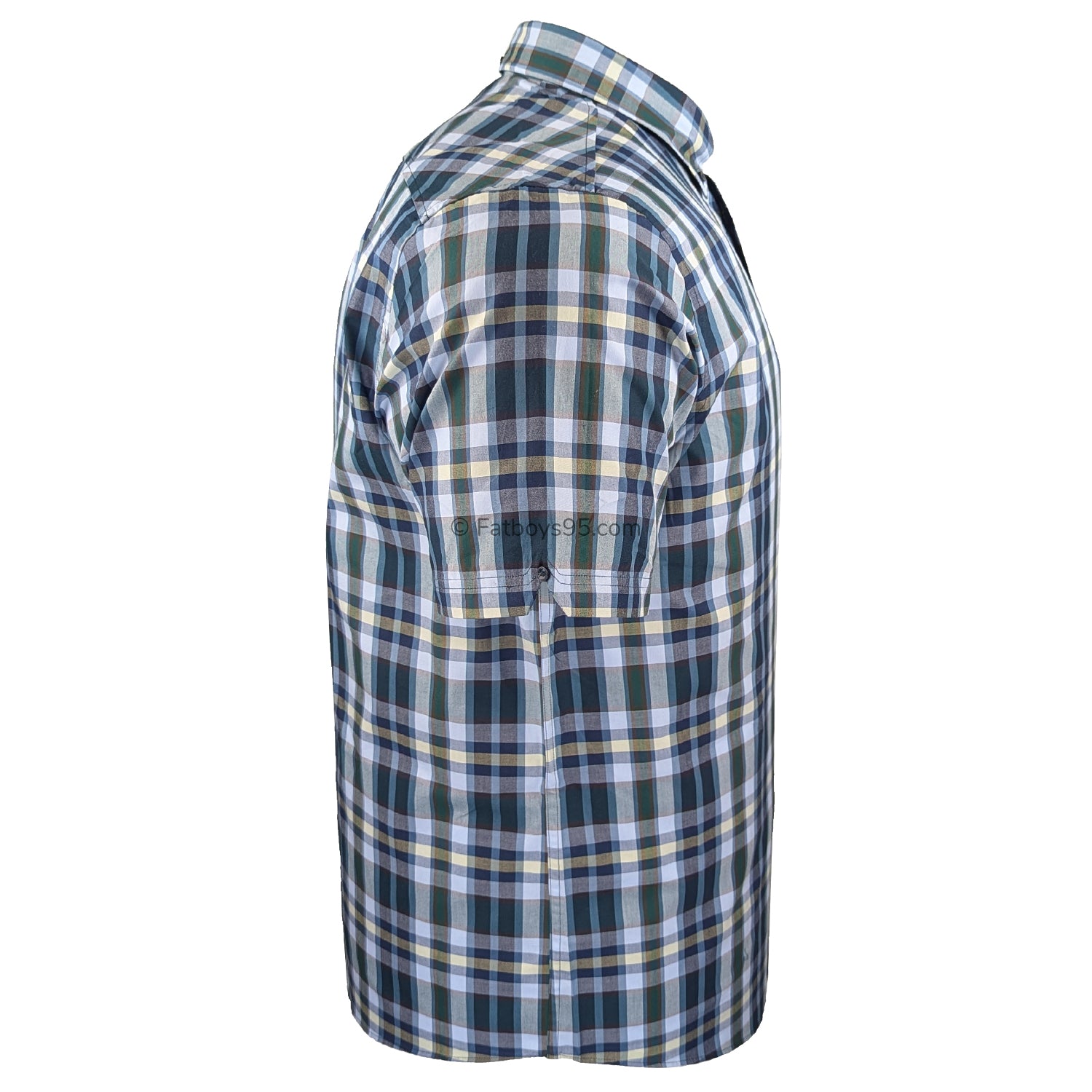 Ben Sherman Irregular Check S/S Shirt - 1012457IL - Dark Green 6