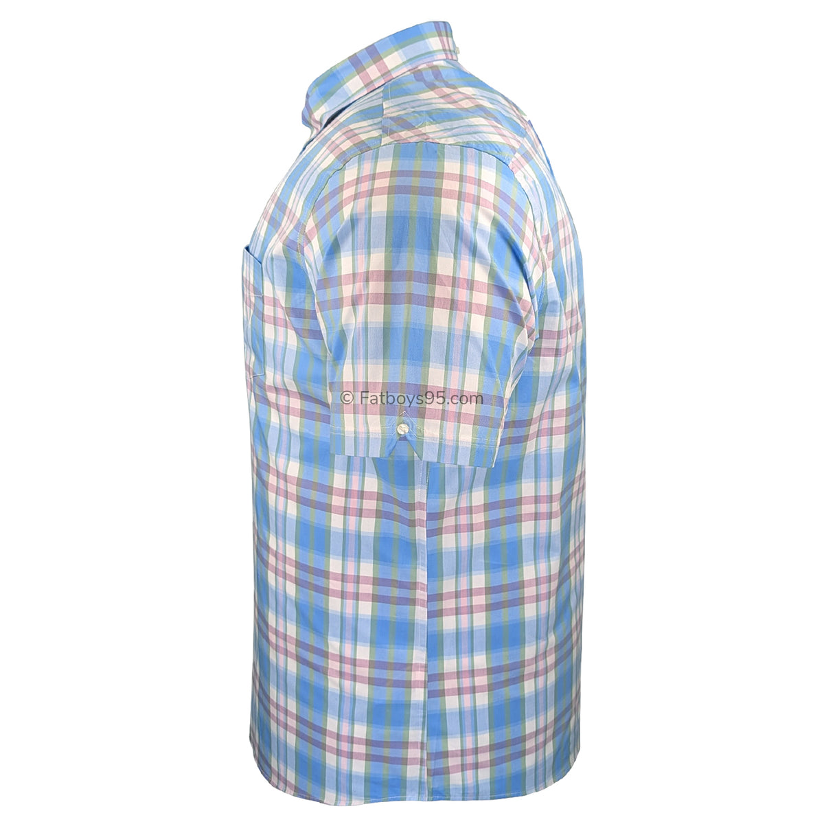 Ben Sherman Irregular Check S/S Shirt - 1012457IL - Glacier 4