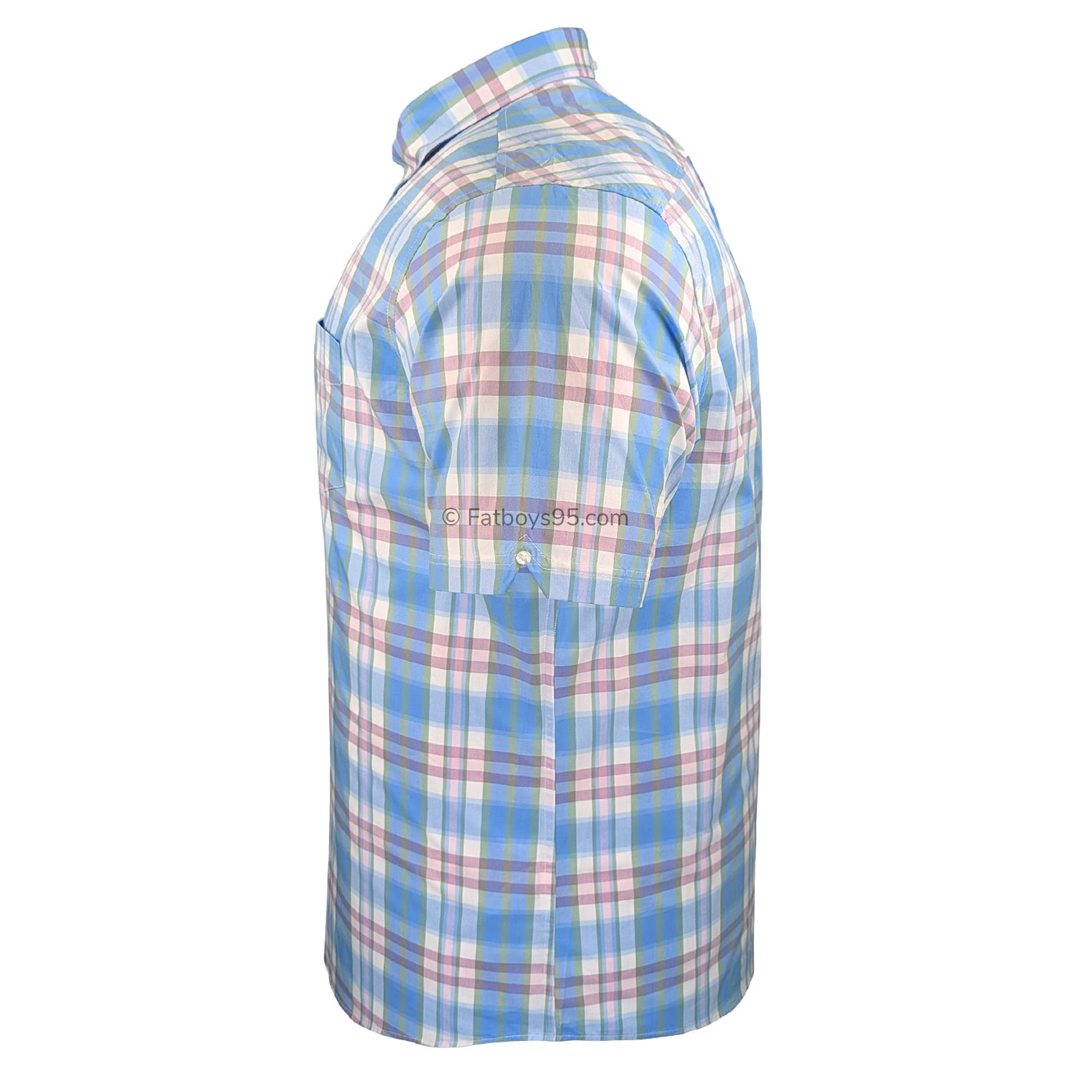 Ben Sherman Irregular Check S/S Shirt - 1012457IL - Glacier 4