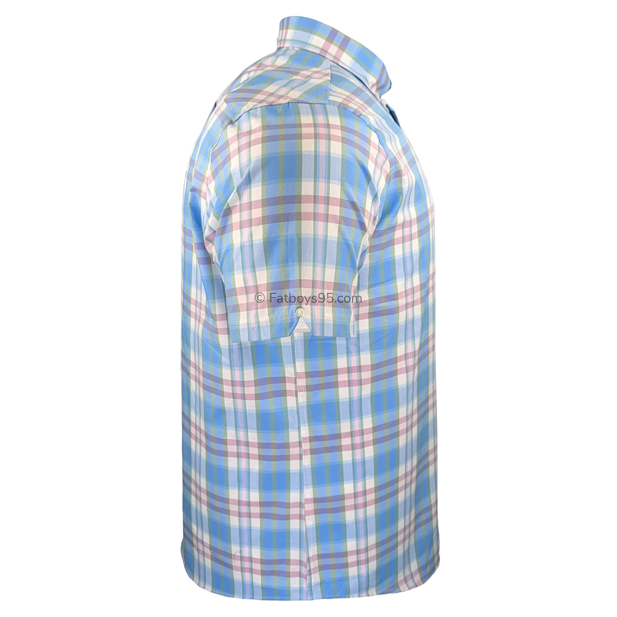 Ben Sherman Irregular Check S/S Shirt - 1012457IL - Glacier 5