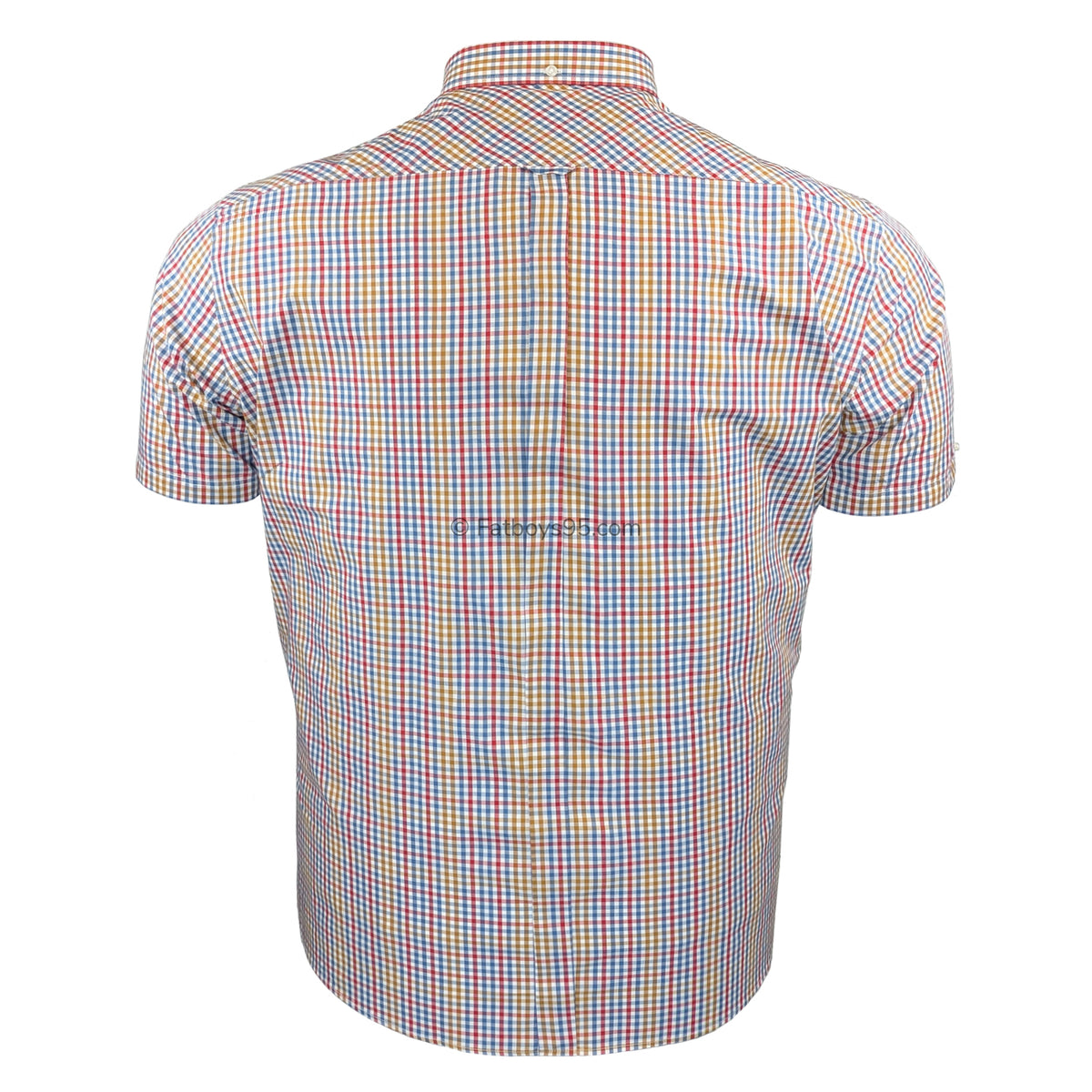 Ben Sherman Mini Gingham S/S Shirt - 1012460IL - Snow White 4