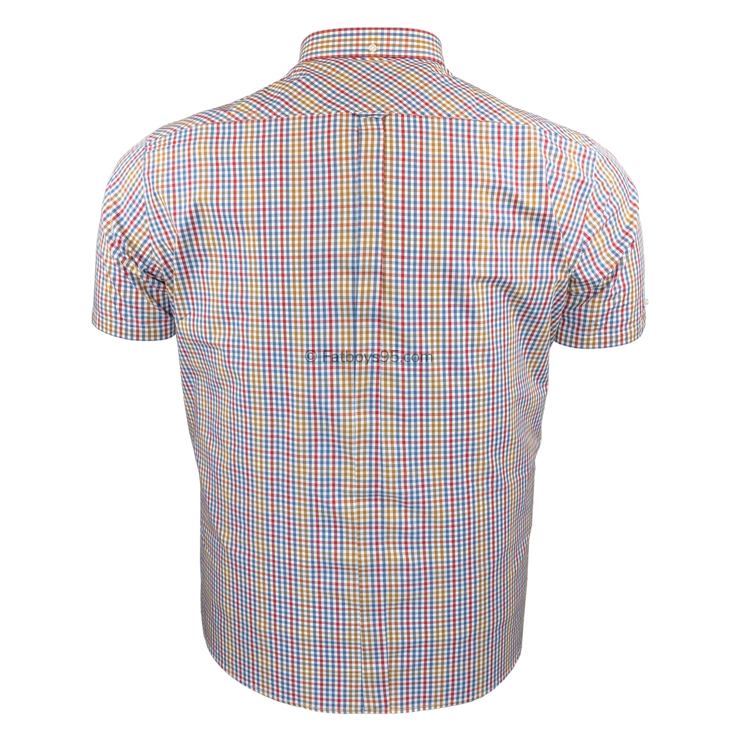 Ben Sherman Mini Gingham S/S Shirt - 1012460IL - Snow White 4