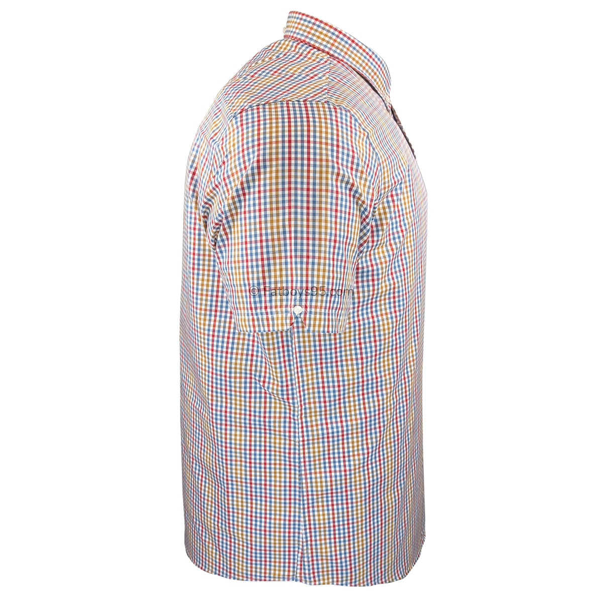 Ben Sherman Mini Gingham S/S Shirt - 1012460IL - Snow White 6