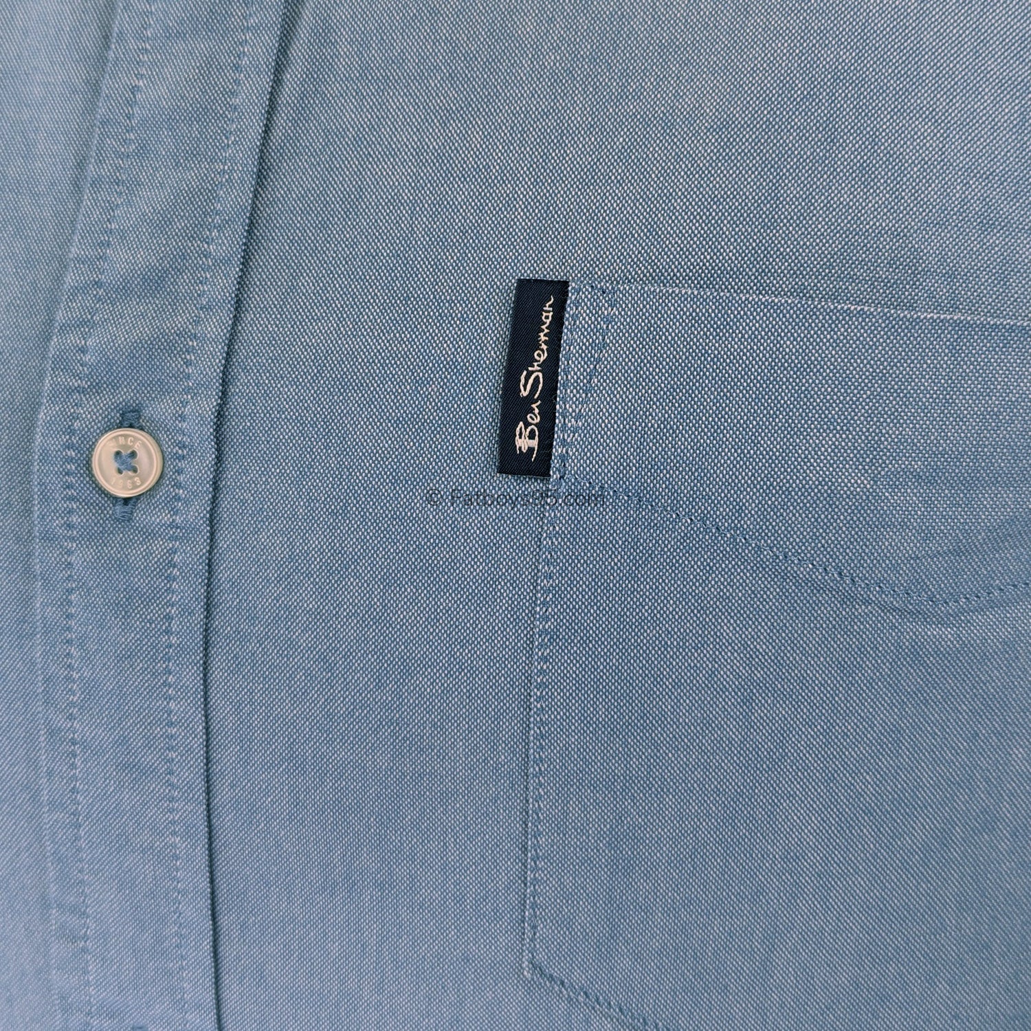 Ben Sherman S/S Oxford Shirt - 1012489IL - Airforce 3