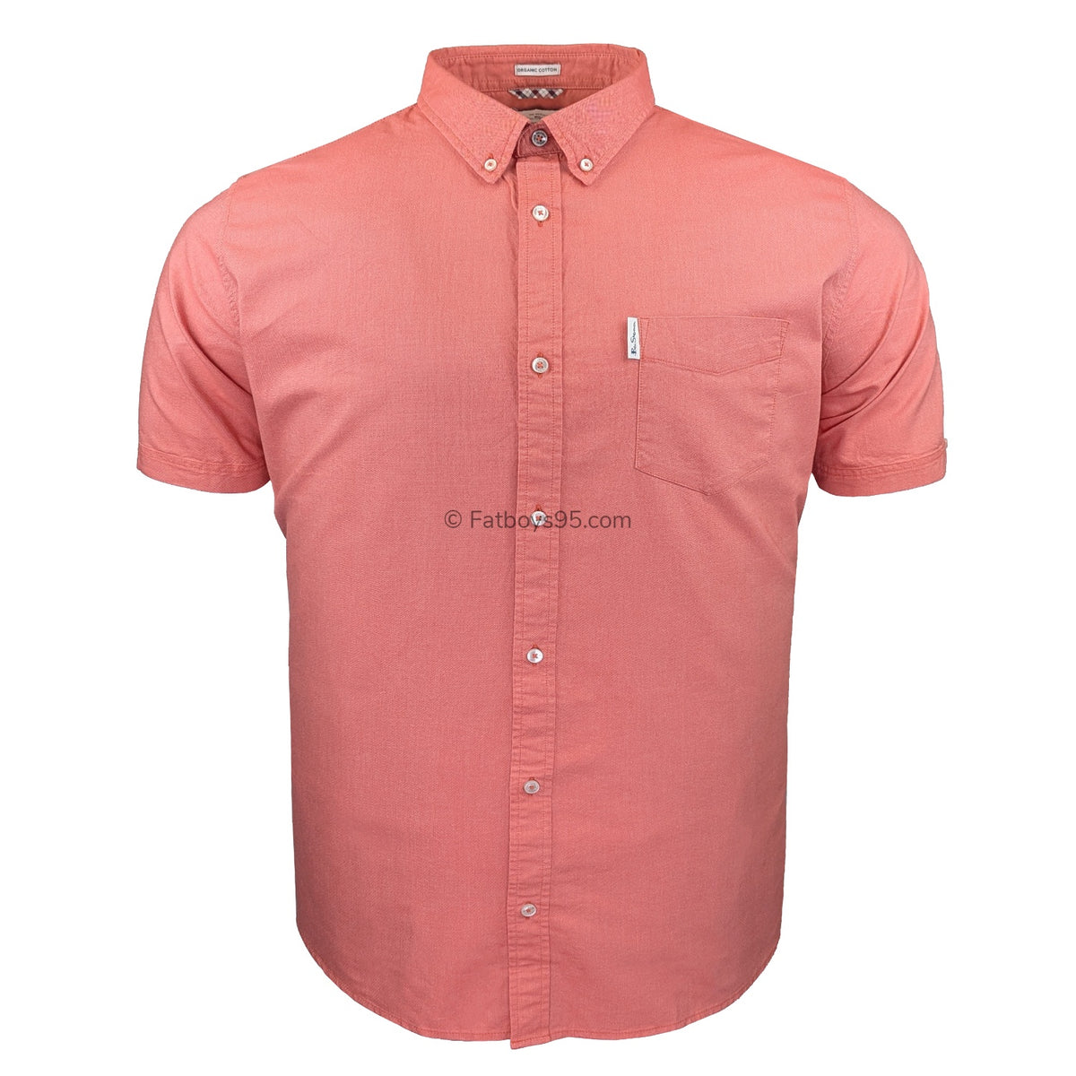 Ben Sherman S/S Oxford Shirt - 1012489IL - Cerise 1