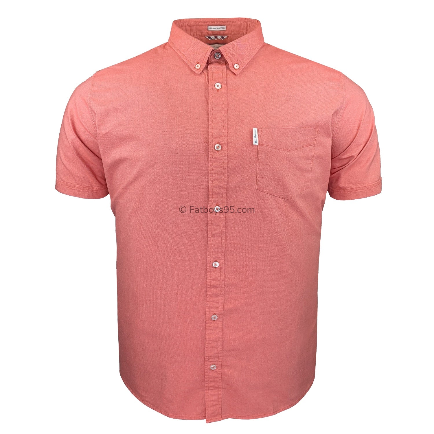 Ben Sherman S/S Oxford Shirt - 1012489IL - Cerise 1
