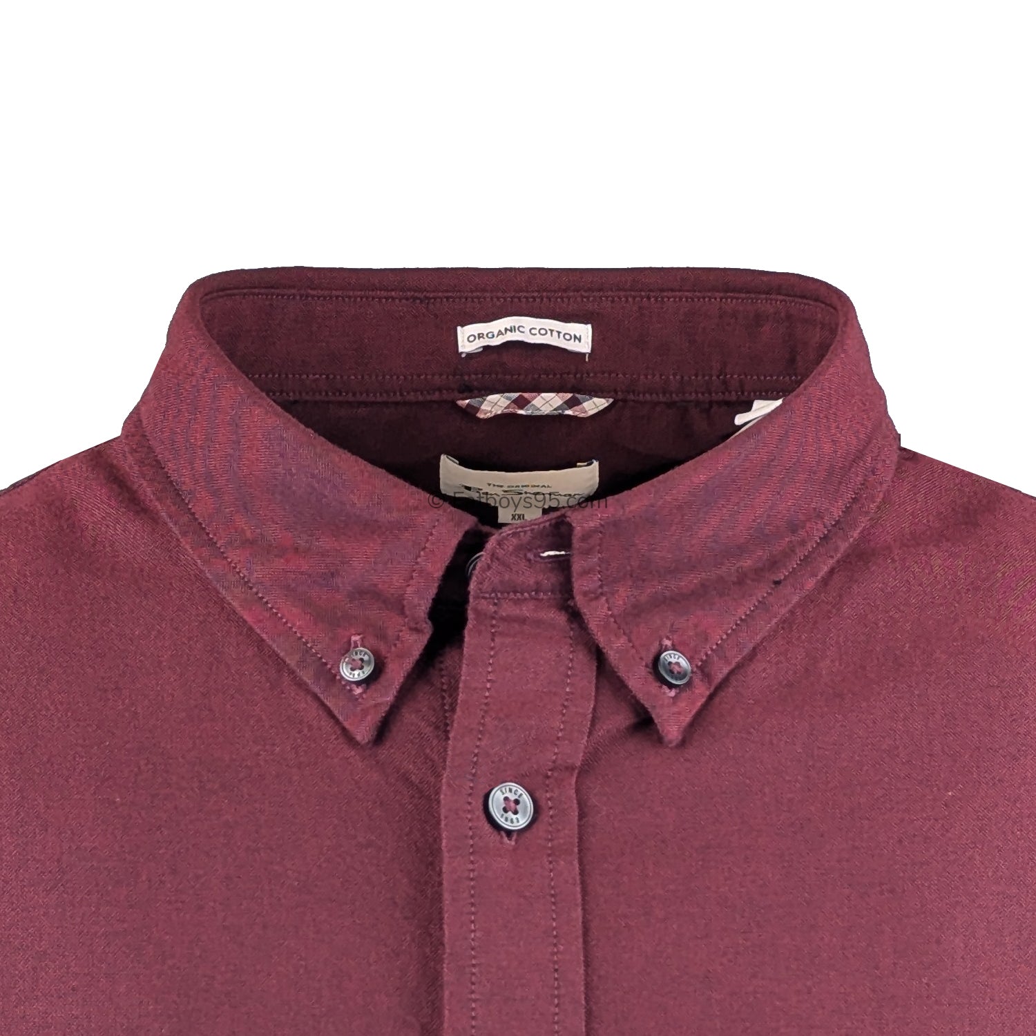 Ben Sherman S/S Oxford Shirt - 1012489IL - Wine 2