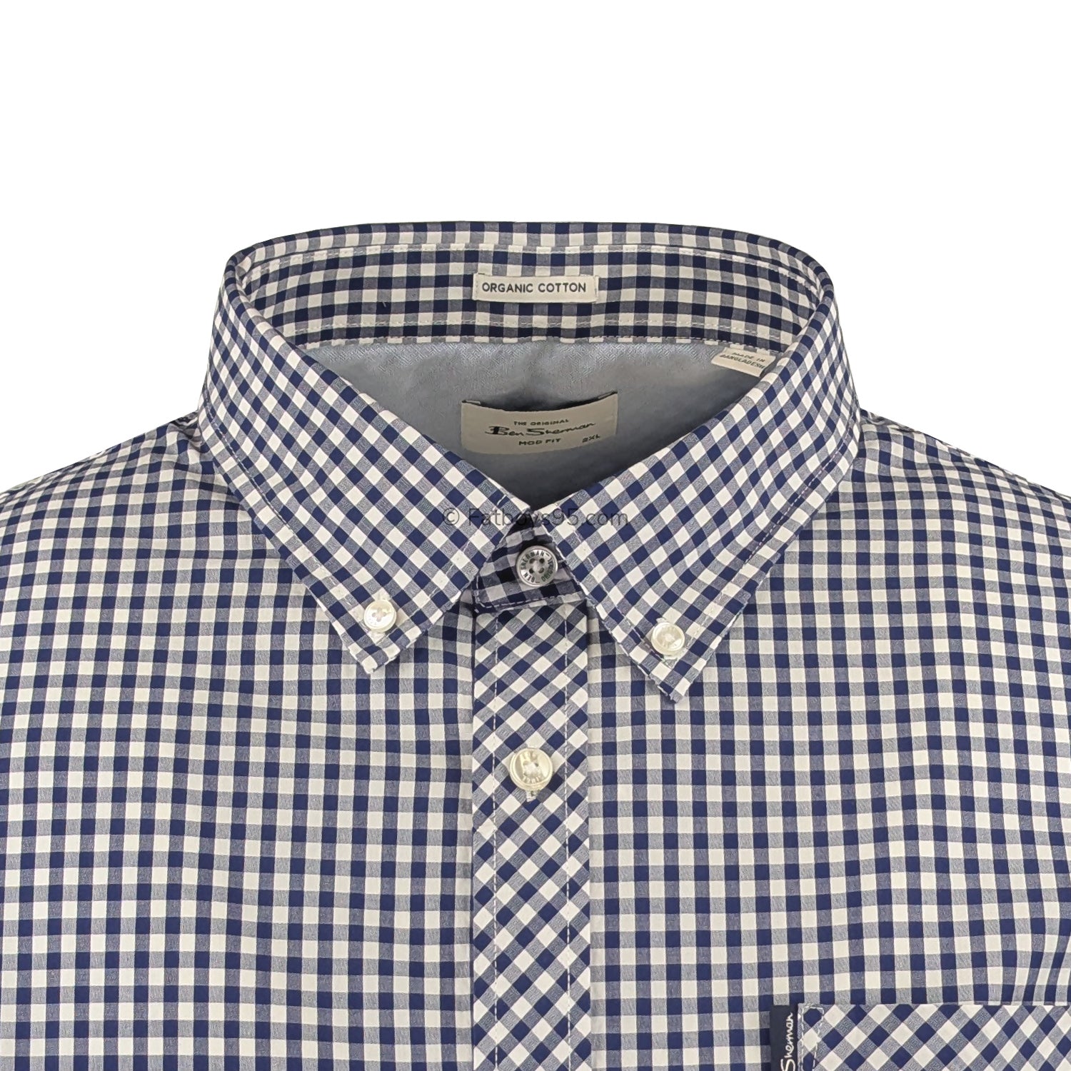 Ben Sherman Signature Core Gingham S/S Shirt - 1012491IL - Dark Blue 2