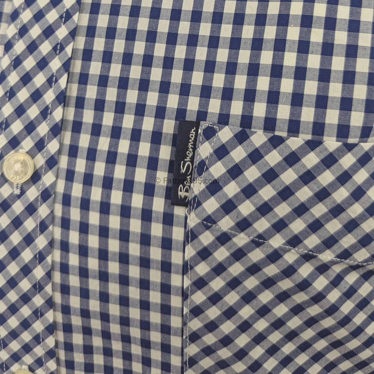 Ben Sherman Signature Core Gingham S/S Shirt - 1012491IL - Dark Blue 3