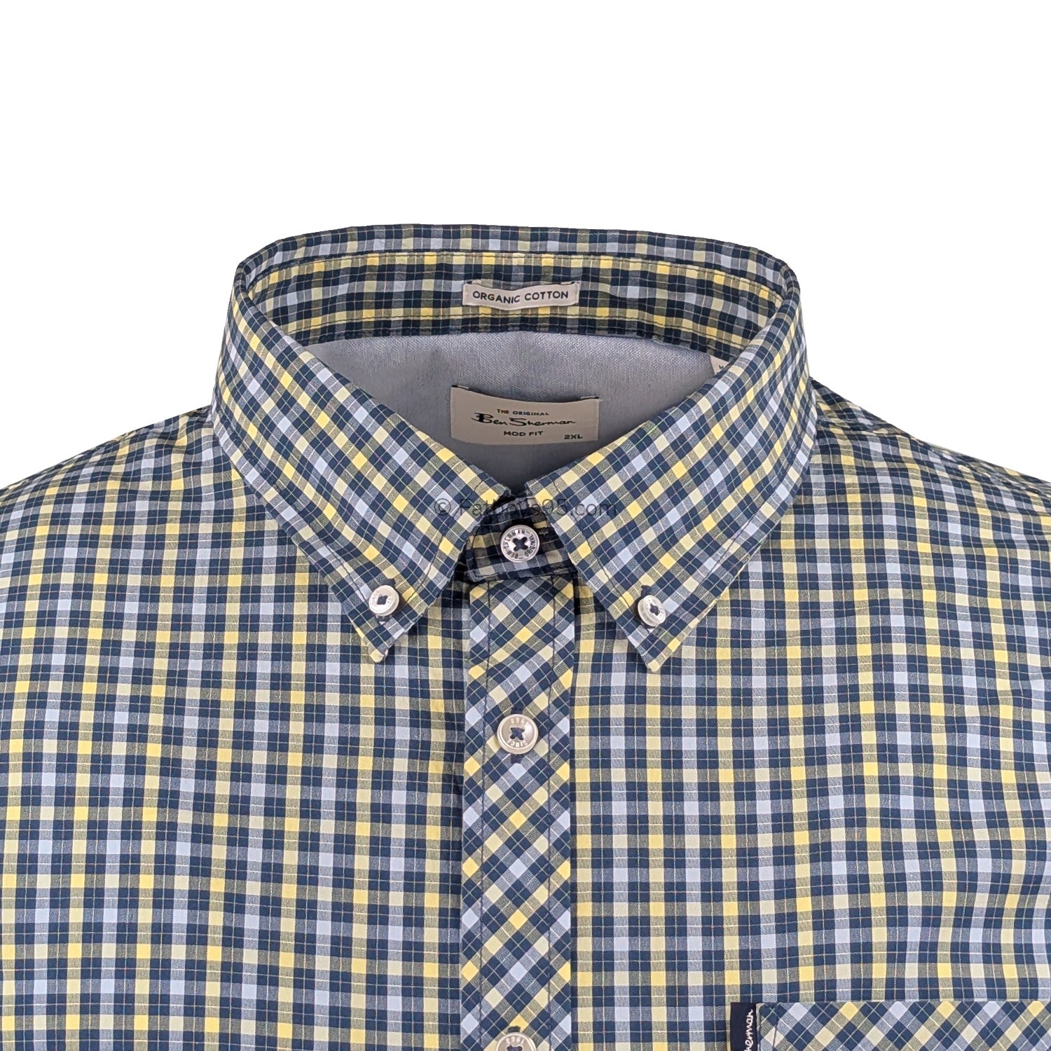 Ben Sherman Signature House Check S/S Shirt - 1012787IL - Corn 2