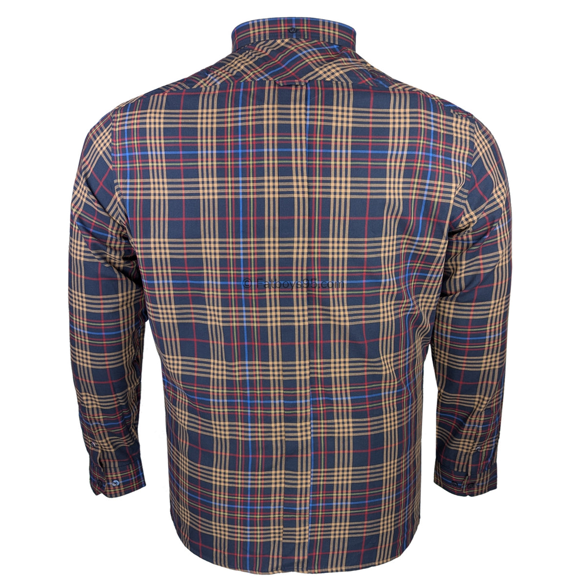 Ben Sherman Multi Check L/S Shirt - 1013099IL - Dark Navy 4