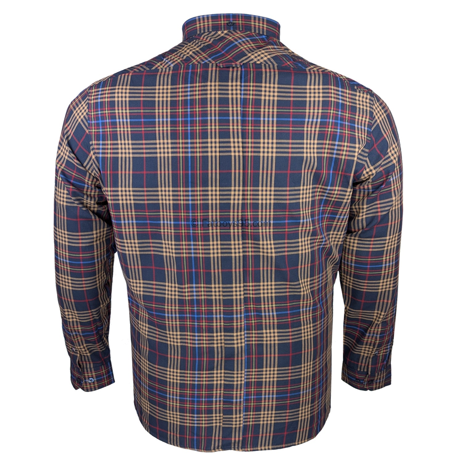 Ben Sherman Multi Check L/S Shirt - 1013099IL - Dark Navy 4