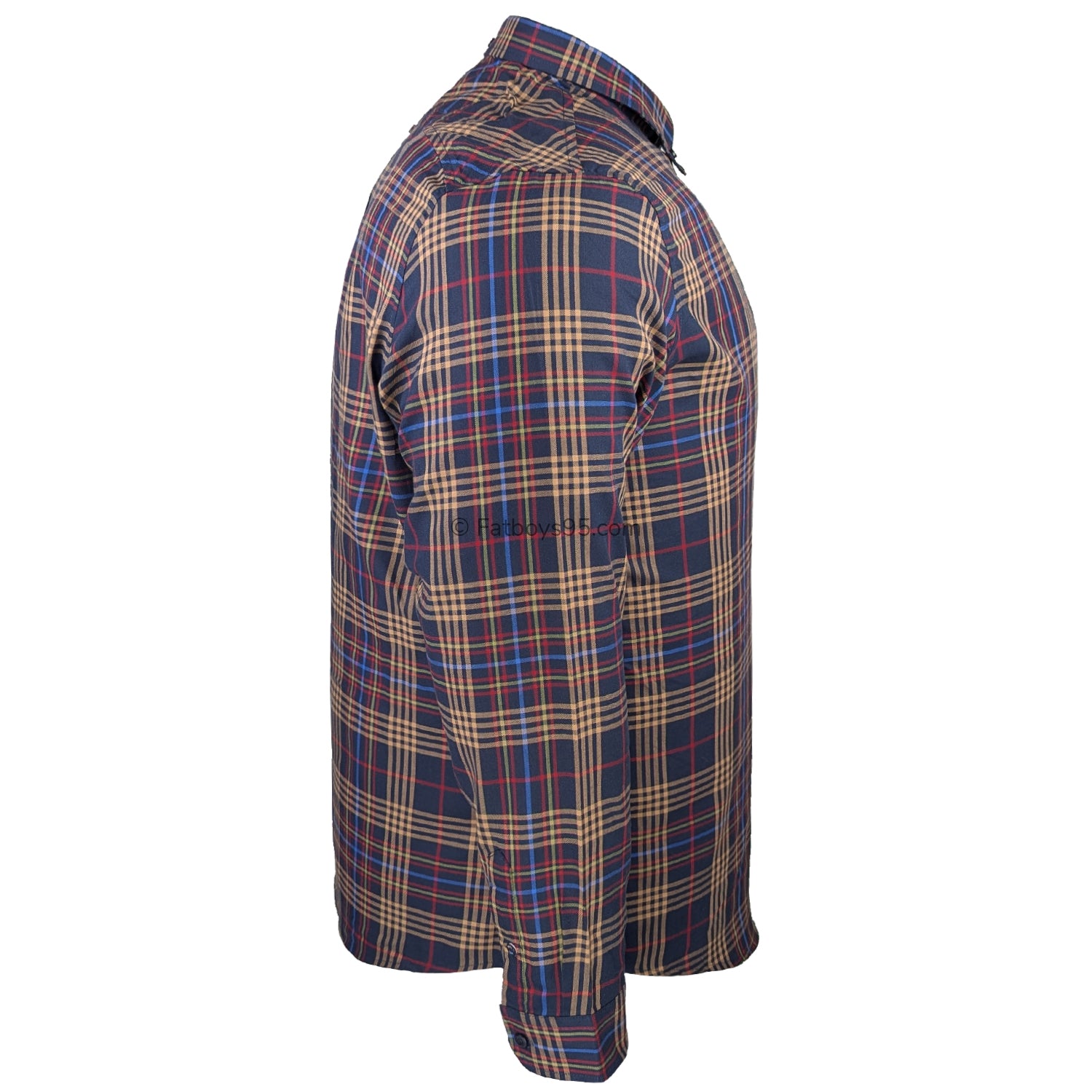 Ben Sherman Multi Check L/S Shirt - 1013099IL - Dark Navy 6