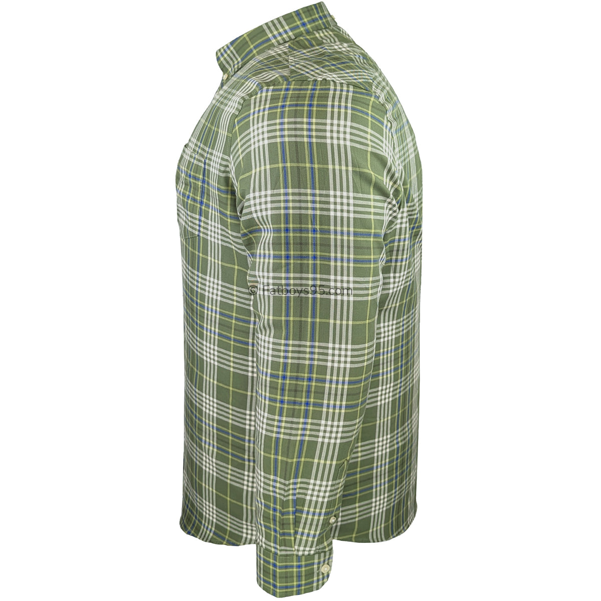 Ben Sherman Multi Check L/S Shirt - 1013099IL - Litchen Green 5