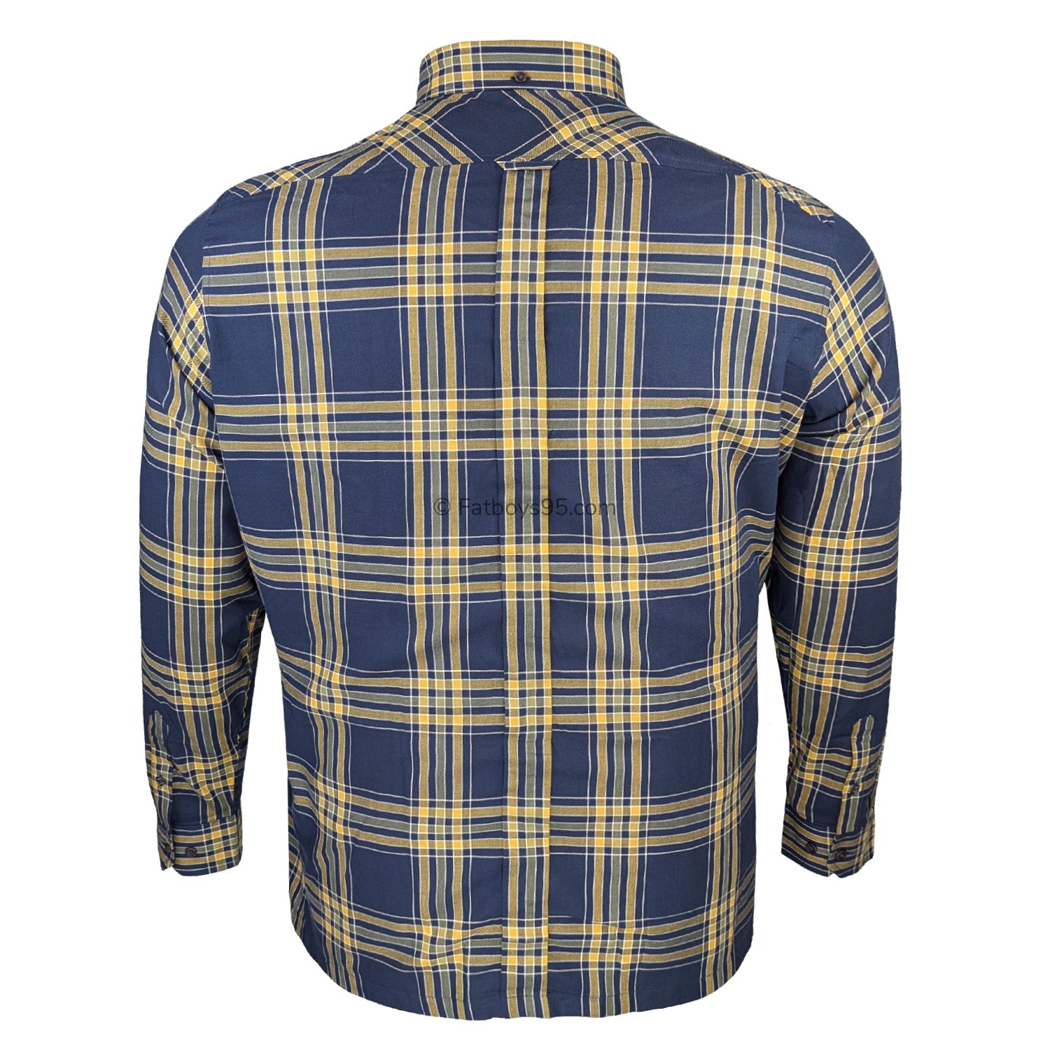 Ben Sherman Grid Check L/S Shirt - 1013100IL - Dark Navy 4