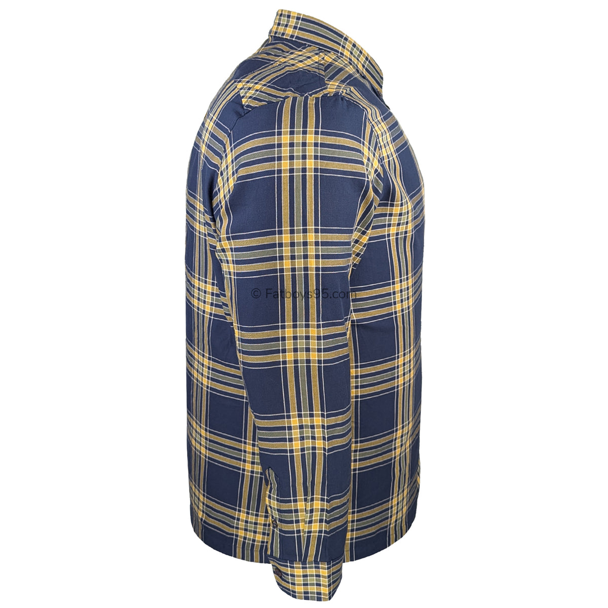 Ben Sherman Grid Check L/S Shirt - 1013100IL - Dark Navy 6