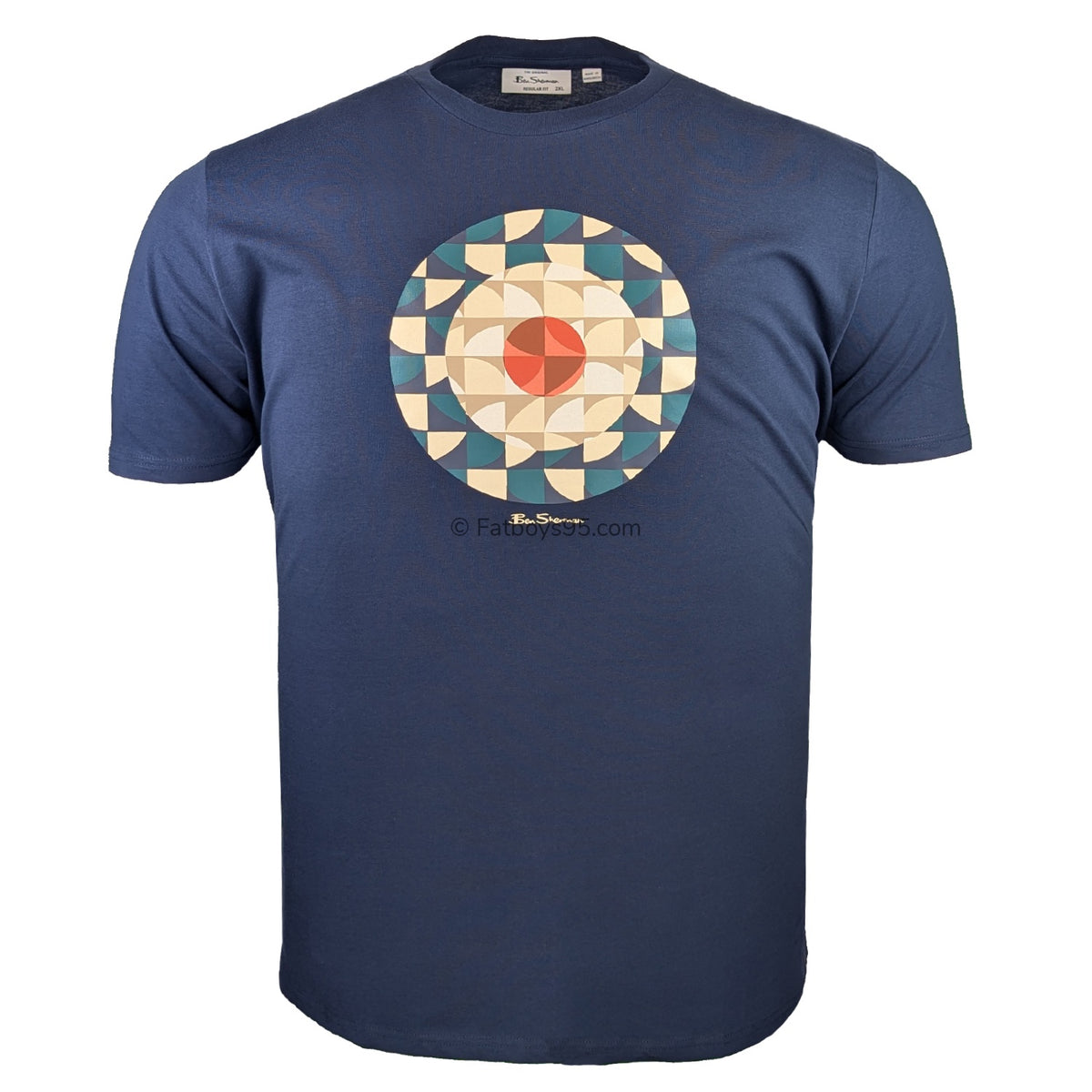 Ben Sherman Geo Target Tee - 1013188IL - Dark Navy 1