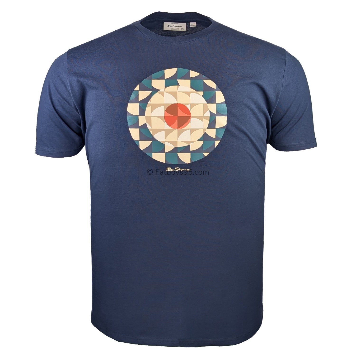 Ben Sherman Geo Target Tee - 1013188IL - Dark Navy 1