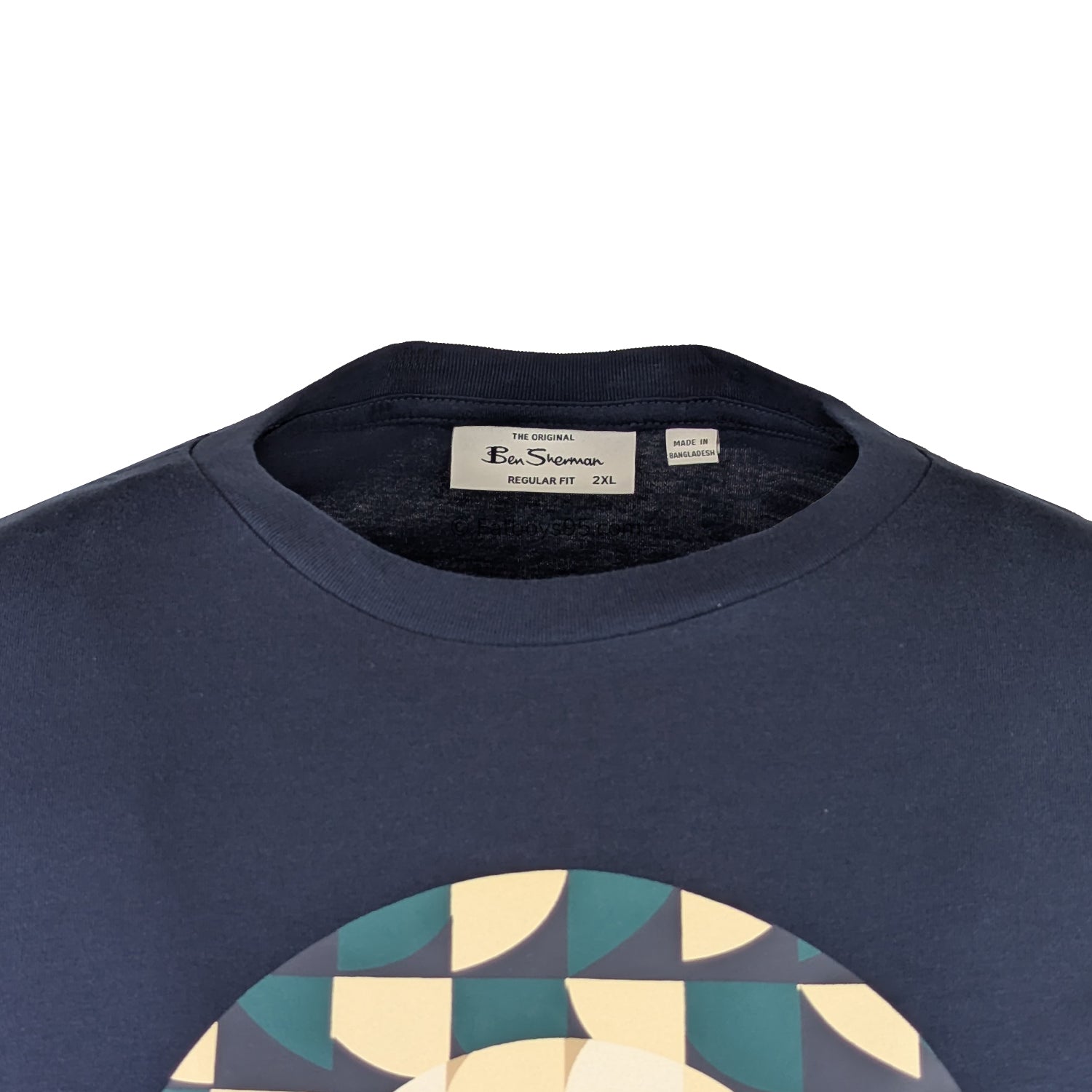Ben Sherman Geo Target Tee - 1013188IL - Dark Navy 2
