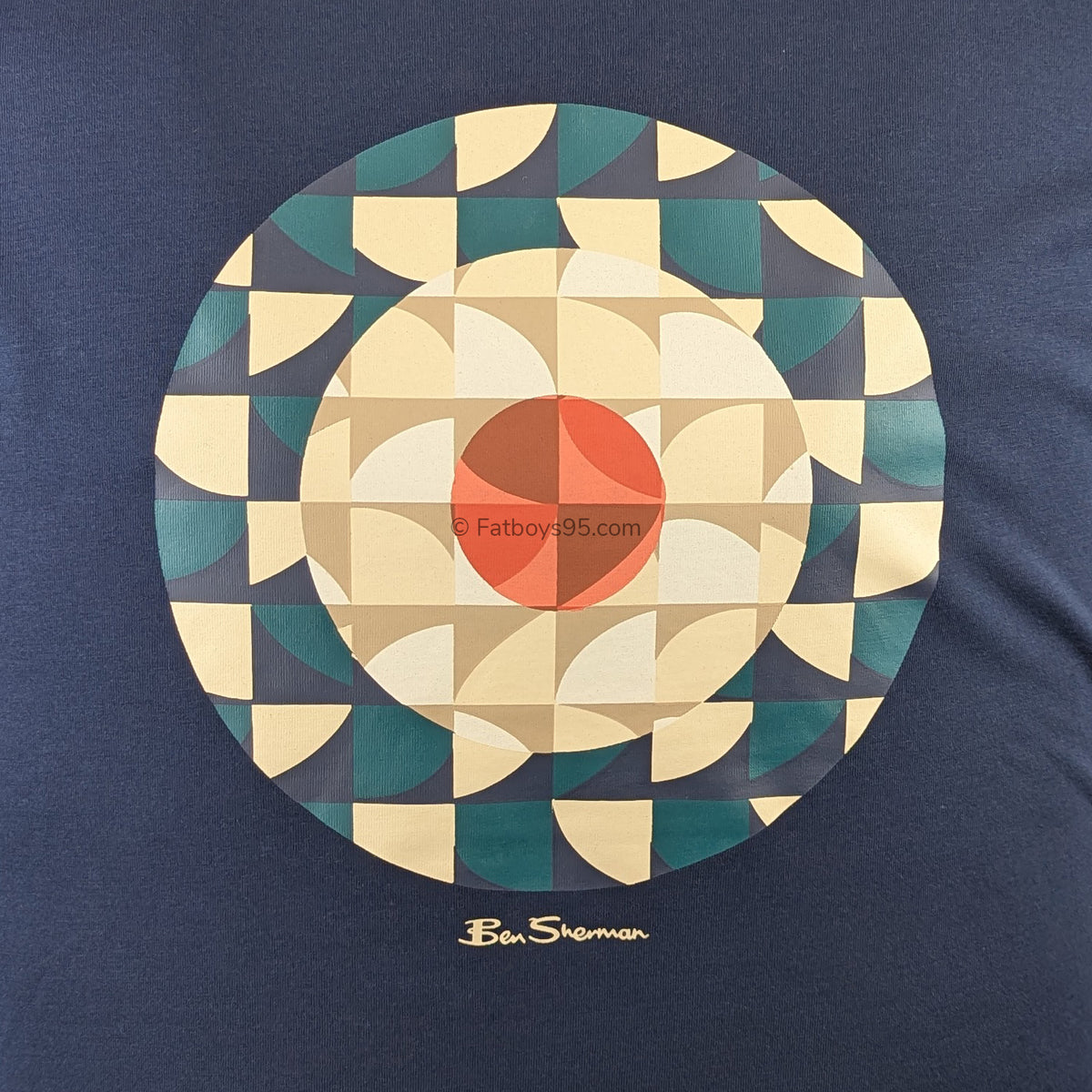 Ben Sherman Geo Target Tee - 1013188IL - Dark Navy 3