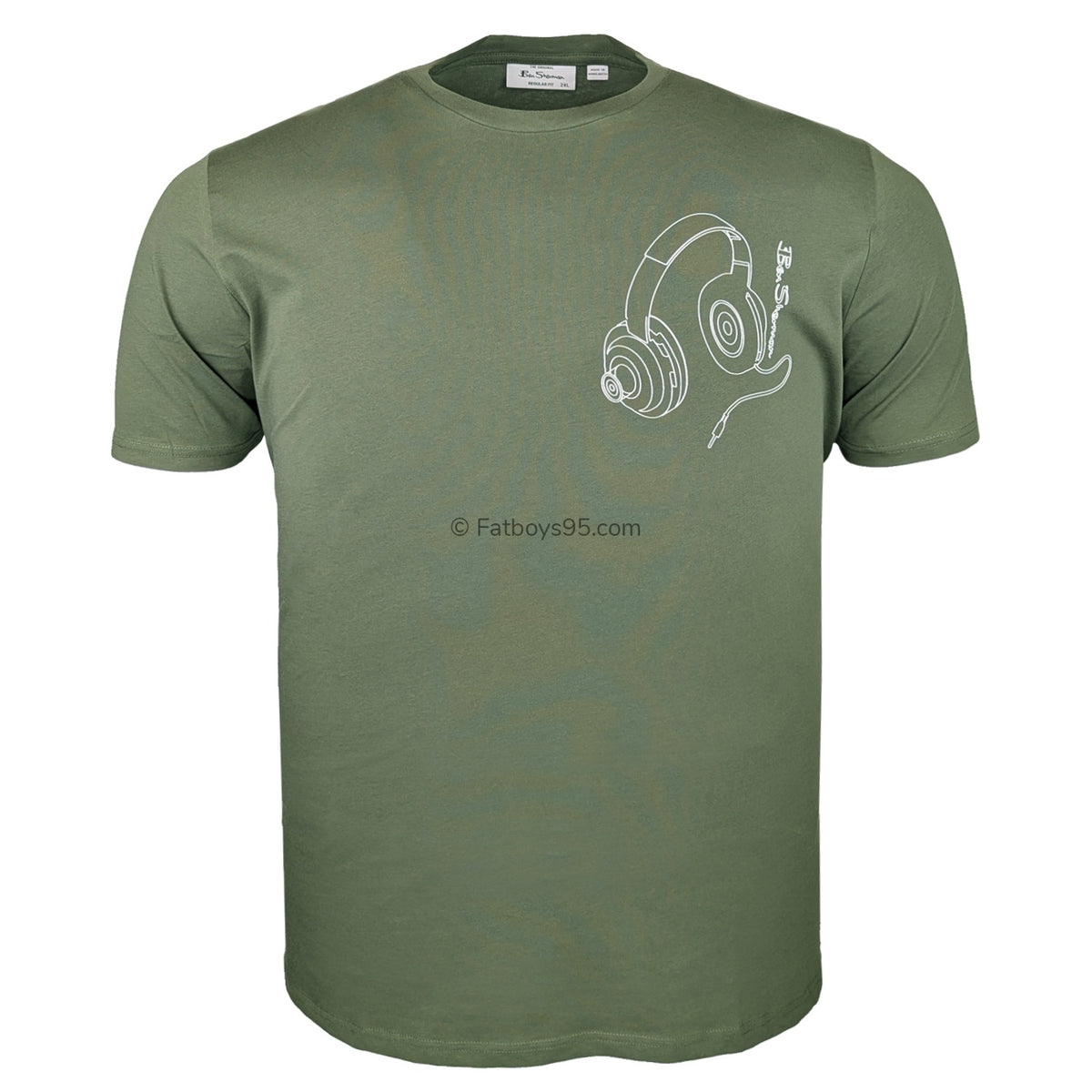 Ben Sherman Headphone Tee - 1013196IL - Khaki1